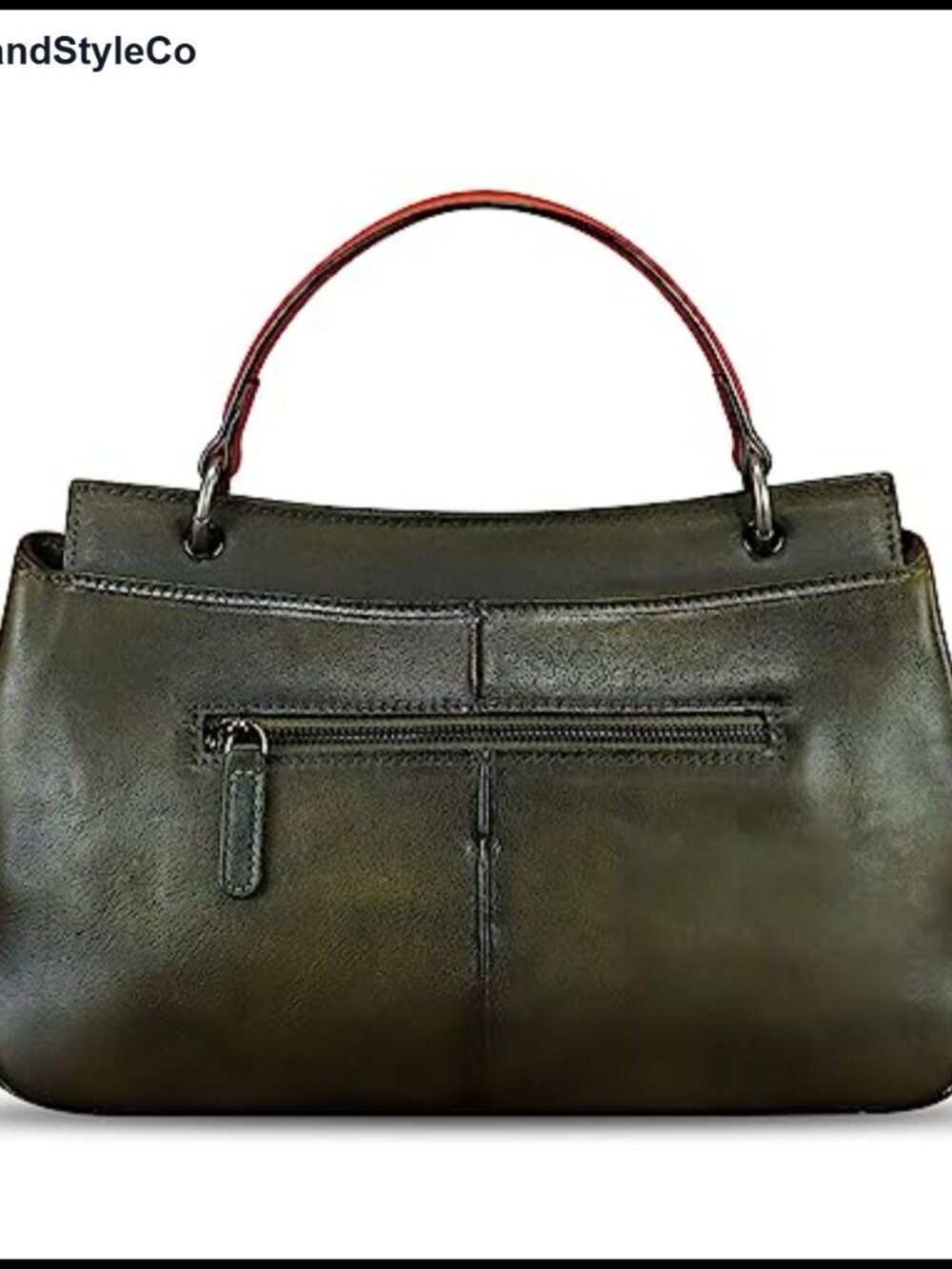 Genuine Leather Vintage Satchel Bag Women Handbag Crossbody Shoulder - Picture 6 of 6